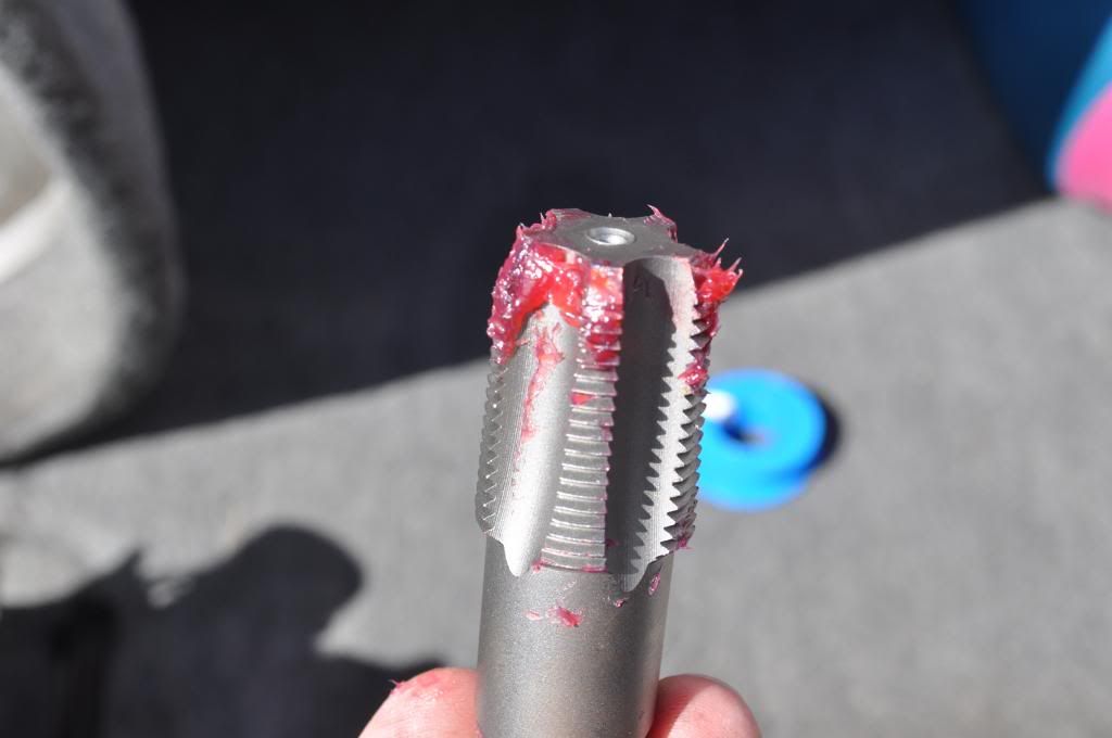 Stripped exhaust drain plug threads TeamTalk